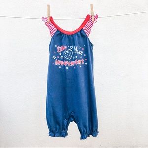 ☀️3 for $20 🇺🇸4th of July Cotton Romper-18 mo Miss Independent